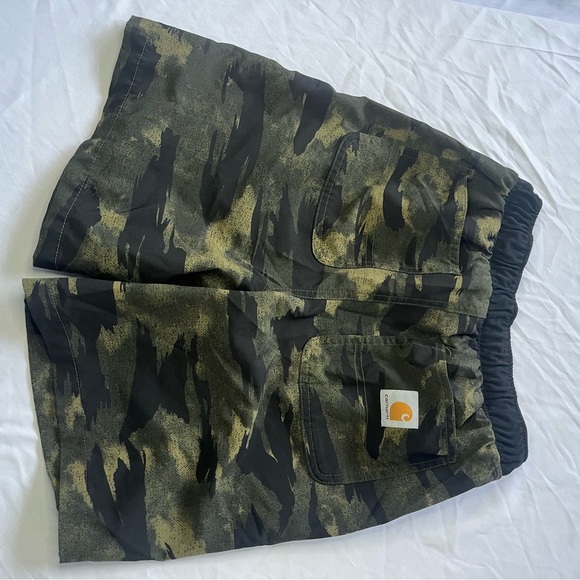 Carhartt Kids Camo Shorts - Black and Tan - Picture 5 of 5